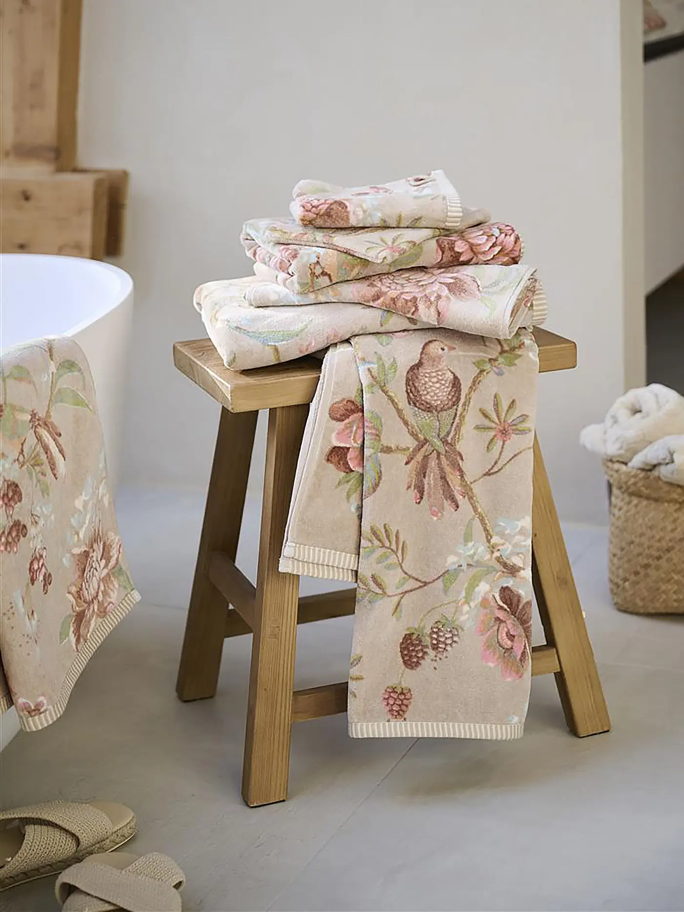 PIP STUDIO | Waschhandschuh 16x22cm SECRET GARDEN Khaki | 